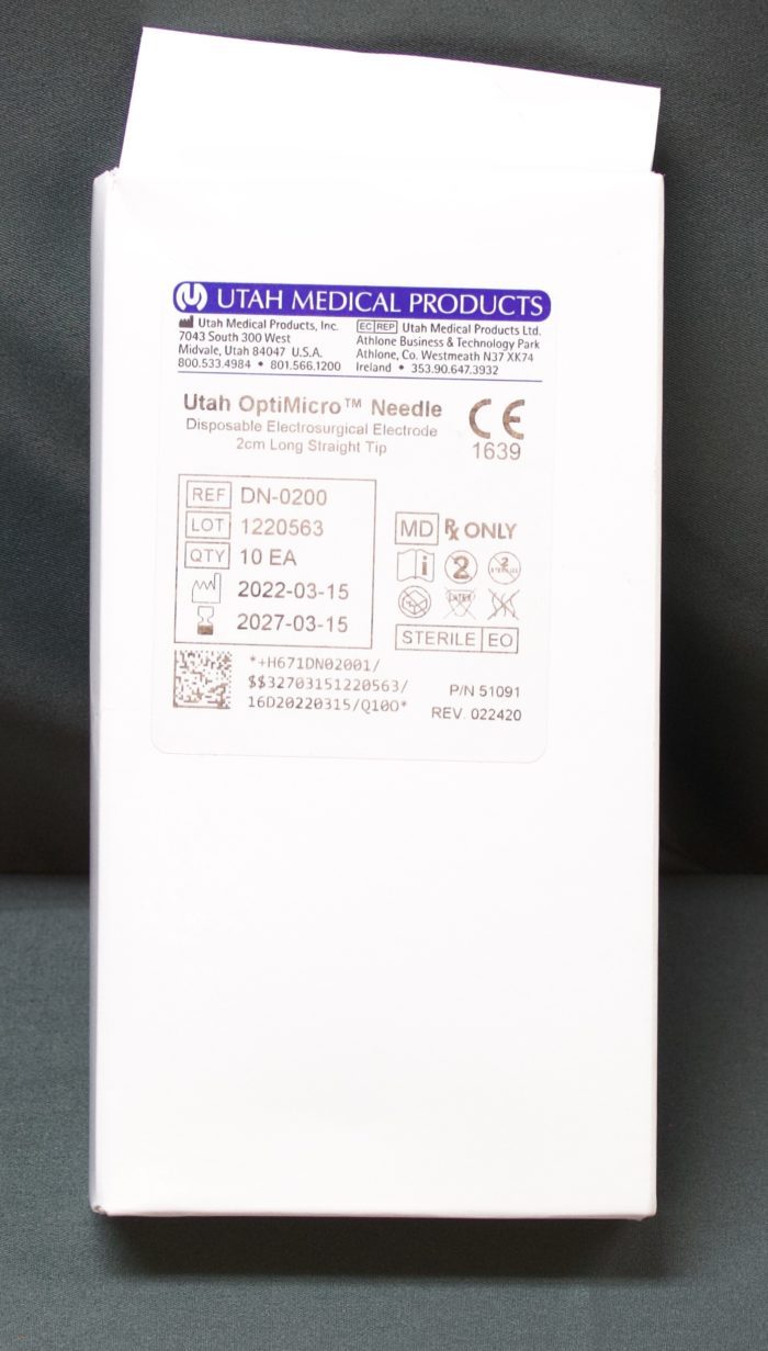 Ut Dn Utah Medical DN-0200 OptiMicro Needle - Box Of 10 (R28) - Apexx Solutions